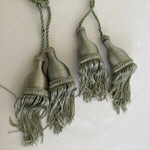 Silver Gray  Drapery Tie Backs